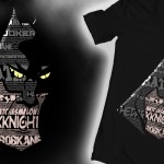 Dark Knight Text T-shirt Design
